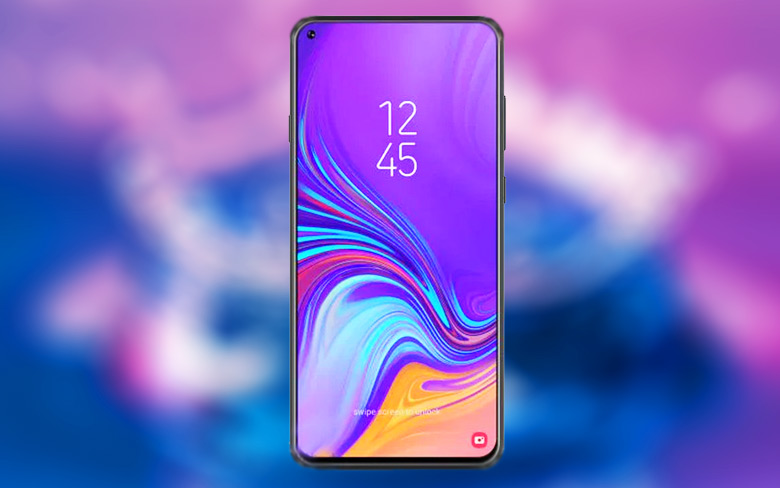 Снимок экрана Samsung Galaxy A8s косвенное подтверждает использование дырявого экрана Infinity-O