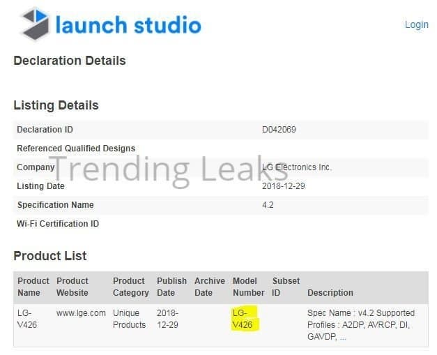 LG готовит к выпуску бюджетный 8-дюймовый планшет V426 LG готовит к выпуску бюджетный 8-дюймовый планшет V426