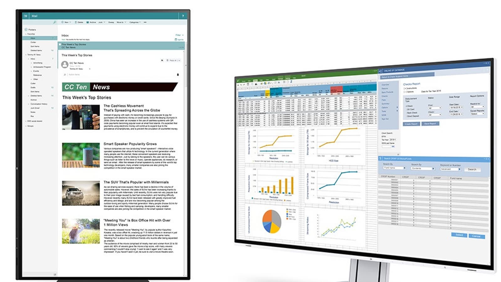 Монитор EIZO FlexScan EV2457 поддерживает включение цепочкой Монитор EIZO FlexScan EV2457 поддерживает включение цепочкой
