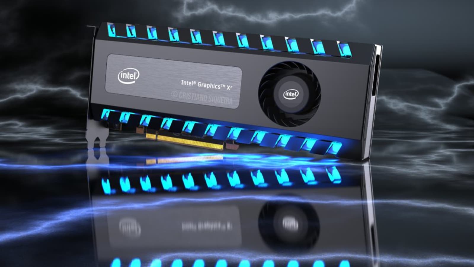 Intel стоит взять на заметку: дизайнер опубликовал эффектные изображения дискретной видеокарты Intel Xe Intel стоит взять на заметку: дизайнер опубликовал эффектные изображения дискретной видеокарты Intel Xe