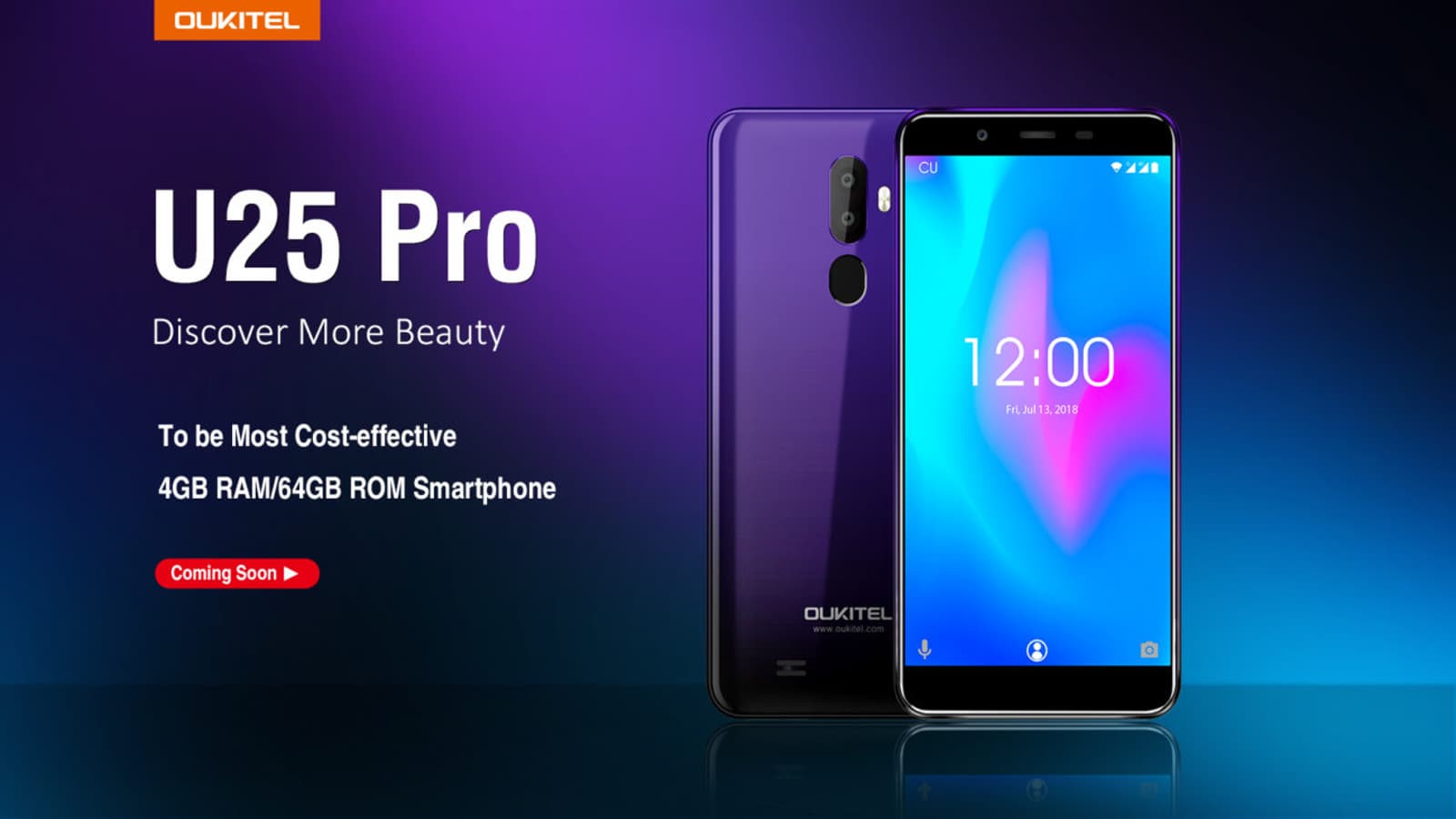 Смартфон Oukitel U25 Pro — 4 ГБ ОЗУ и сдвоенная камера при цене 0