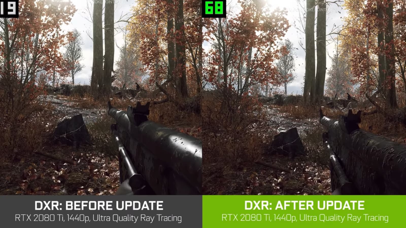 Починили. Новый драйвер Nvidia существенно повышает производительность видеокарт в Battlefield V с активной трассировкой лучей