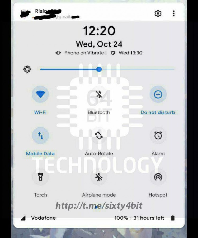 Первый скриншот Android 9.1