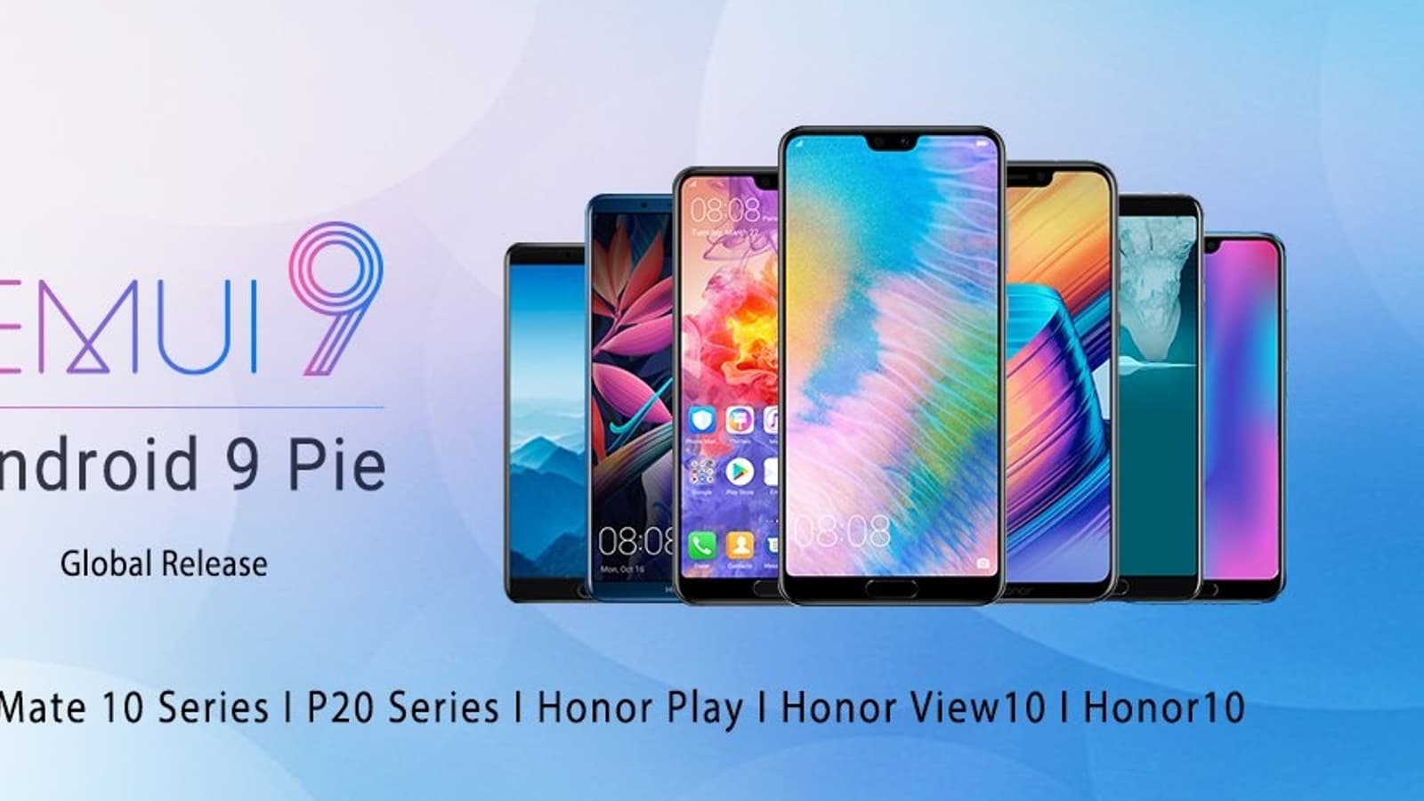 Состоялся глобальный анонс оболочки EMUI 9.0 на базе Android Pie