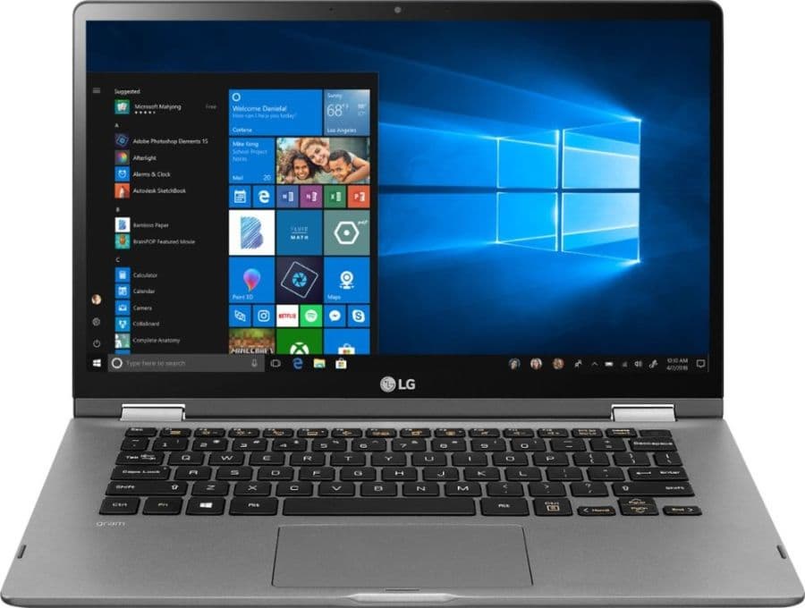 14-дюймовый ноутбук-трансформер LG Gram 2-in-1 весит 1140 граммов