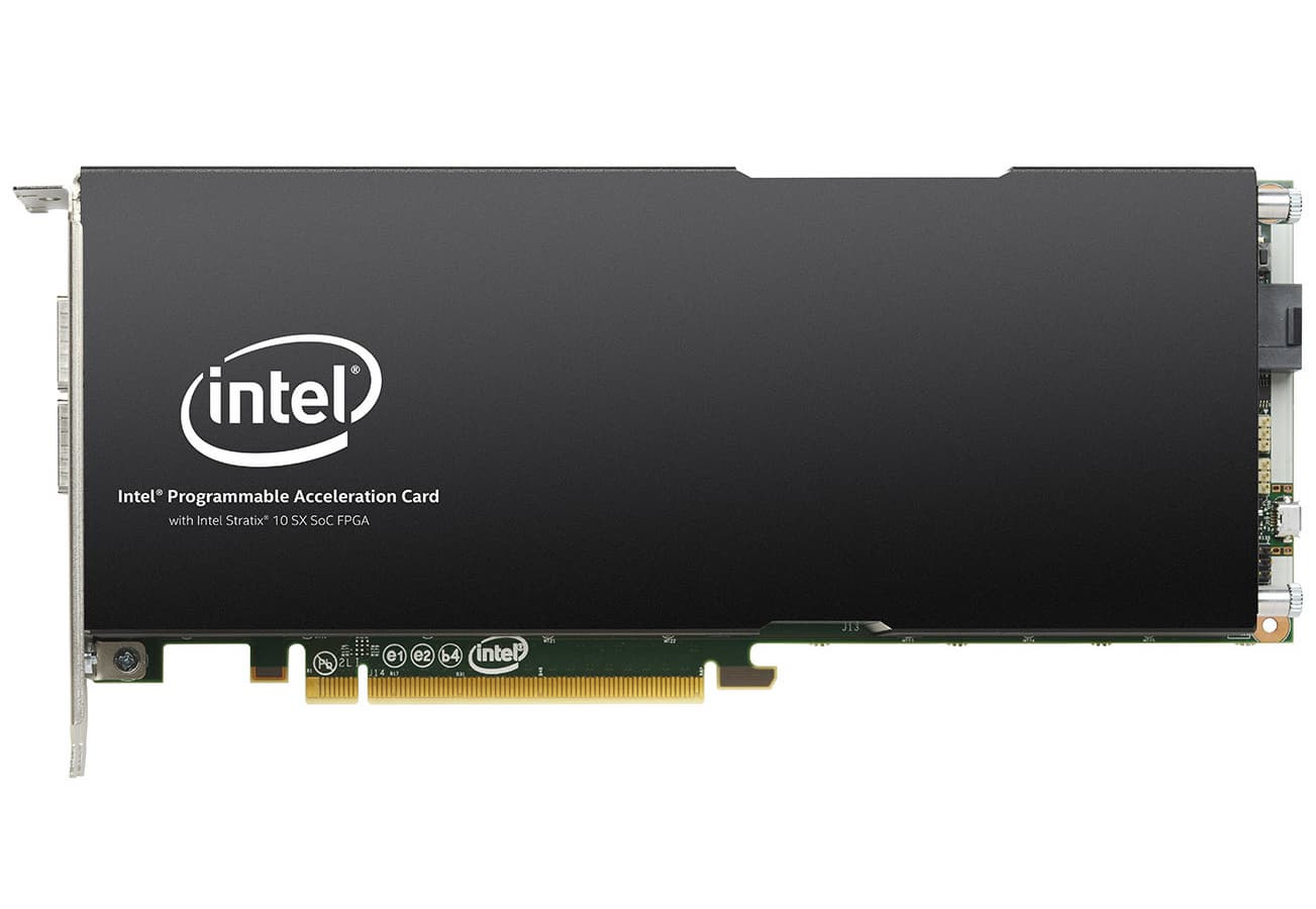 Intel расширяет портфолио программируемых ускорителей на базе FPGA Intel расширяет портфолио программируемых ускорителей на базе FPGA