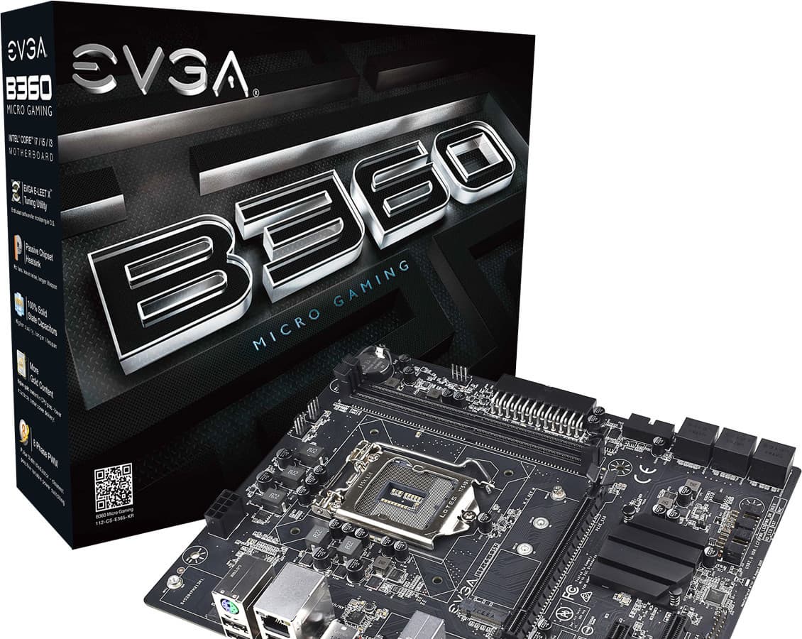 Плата EVGA Micro Gaming B360 относится к бюджетному сегменту