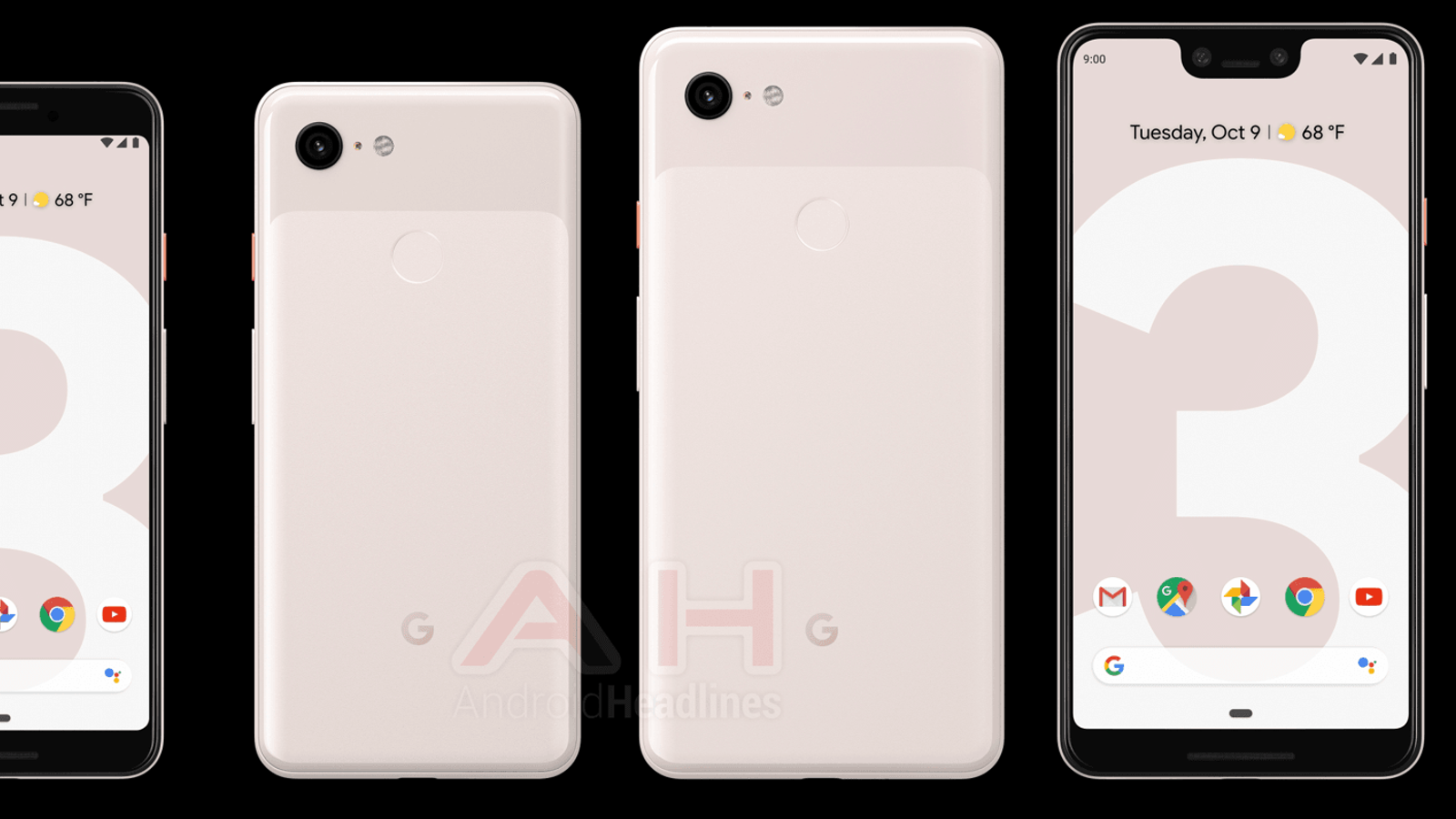 Смартфоны Google Pixel 3 получат неожиданное цветовое исполнение