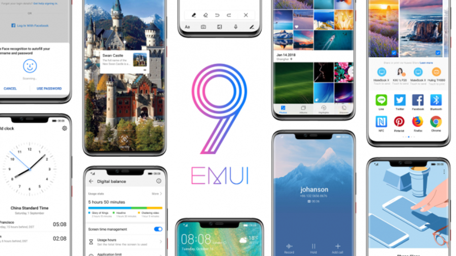 Huawei выпустит прошивку EMUI 9.0 на флагманских смартфонах Mate 20 с новыми функциями искусственного интеллекта