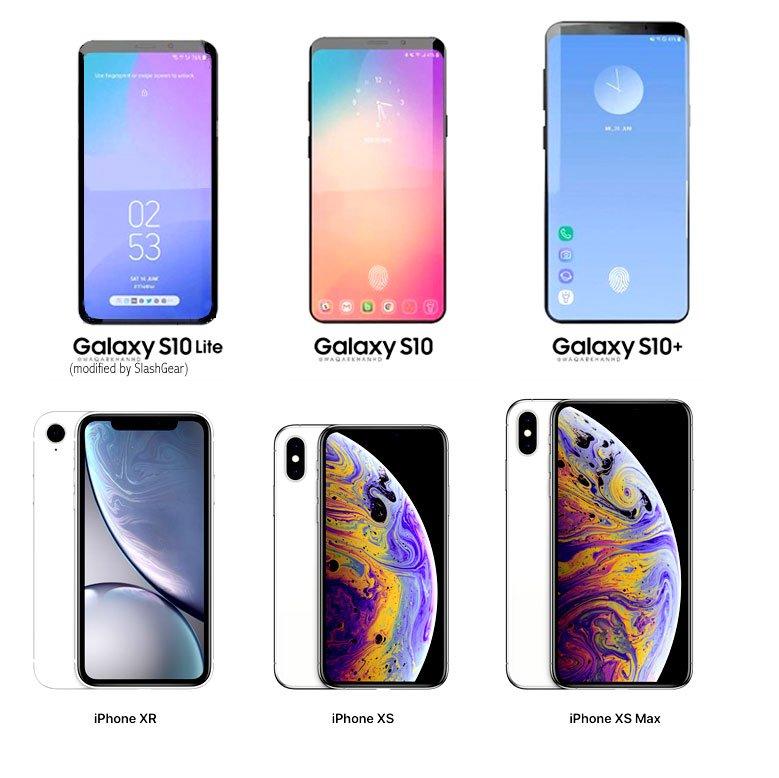 Три флагманских смартфона Samsung Galaxy S10 нацелены на конкуренцию с iPhone XR, iPhone XS и XS Max