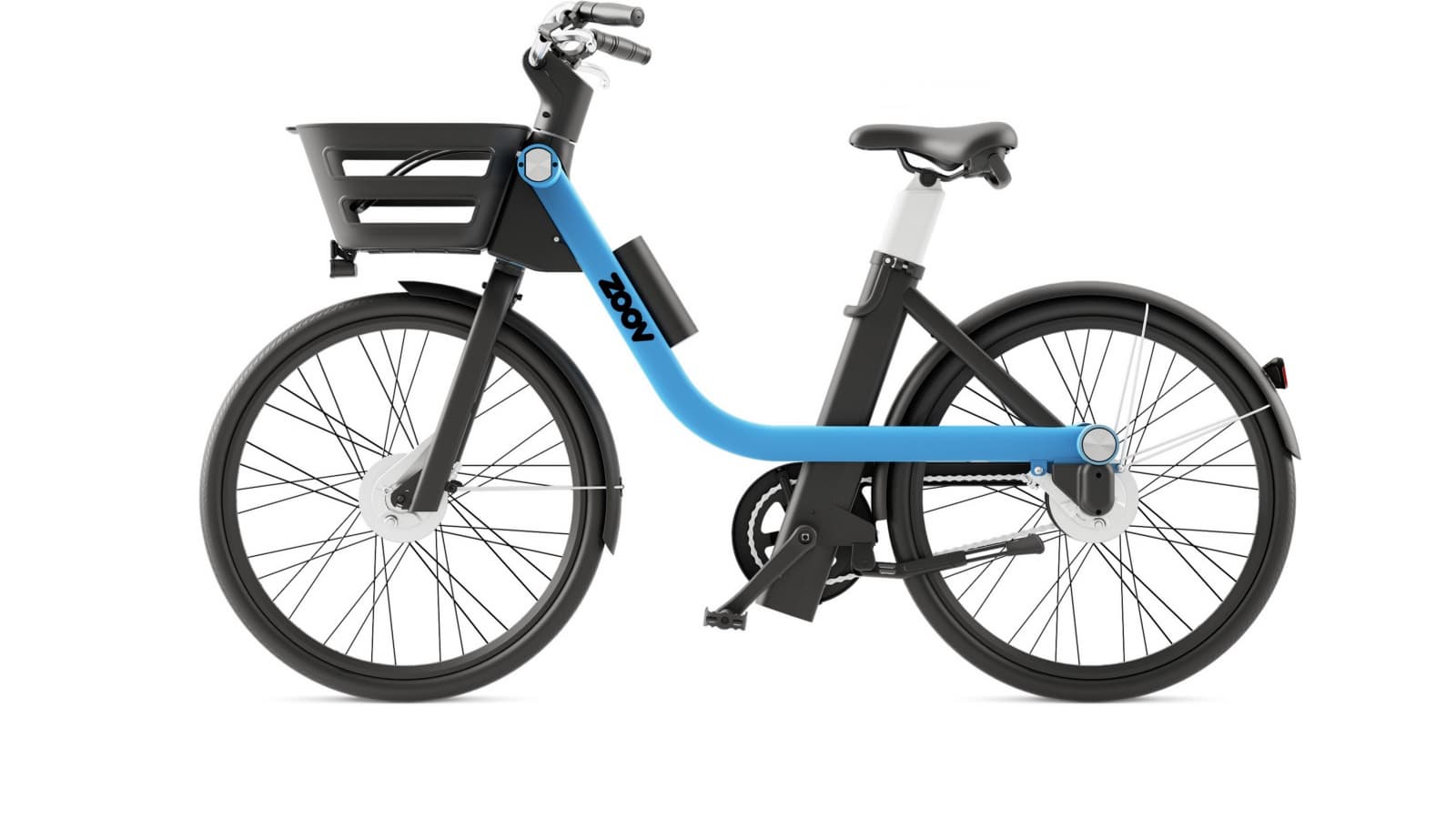 Сервис по совместному использованию велосипедов Zoov хвастает очень компактными парковочными станциями