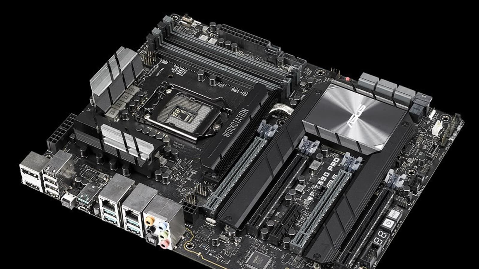 Все четыре слота PCIe 3.0 на системной плате ASUS WS Z390 Pro могут работать одновременно в режиме x8