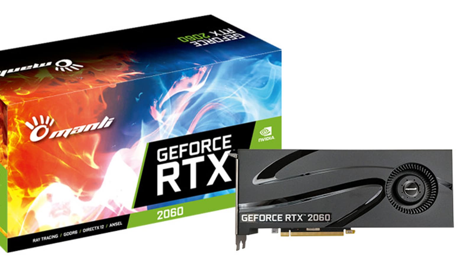 Серия 3D-карт GeForce RTX 2060 в исполнении Manli включает не две, а три модели