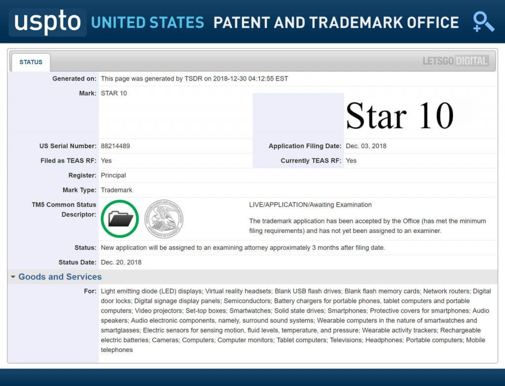 Samsung зарегистрировала торговую марку Star 10: под этим обозначением может выйти все, что угодно Samsung зарегистрировала торговую марку Star 10: под этим обозначением может выйти все, что угодно