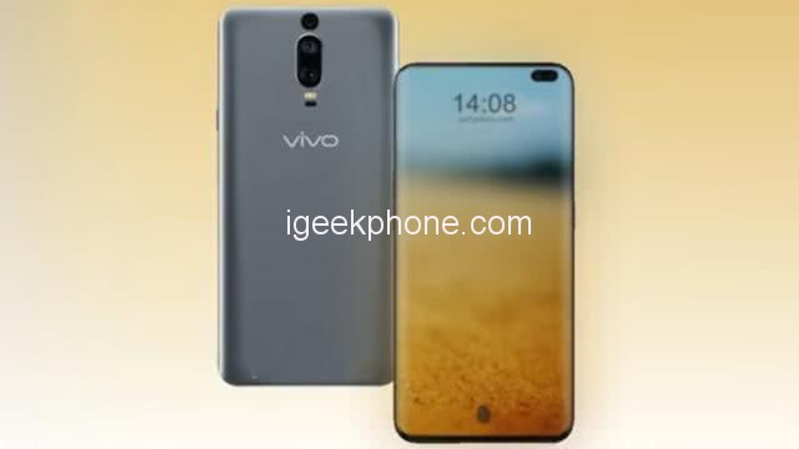 Смартфон Vivo V13 Pro спереди напоминает Samsung Galaxy S10+, он получит емкий аккумулятор и пять камер