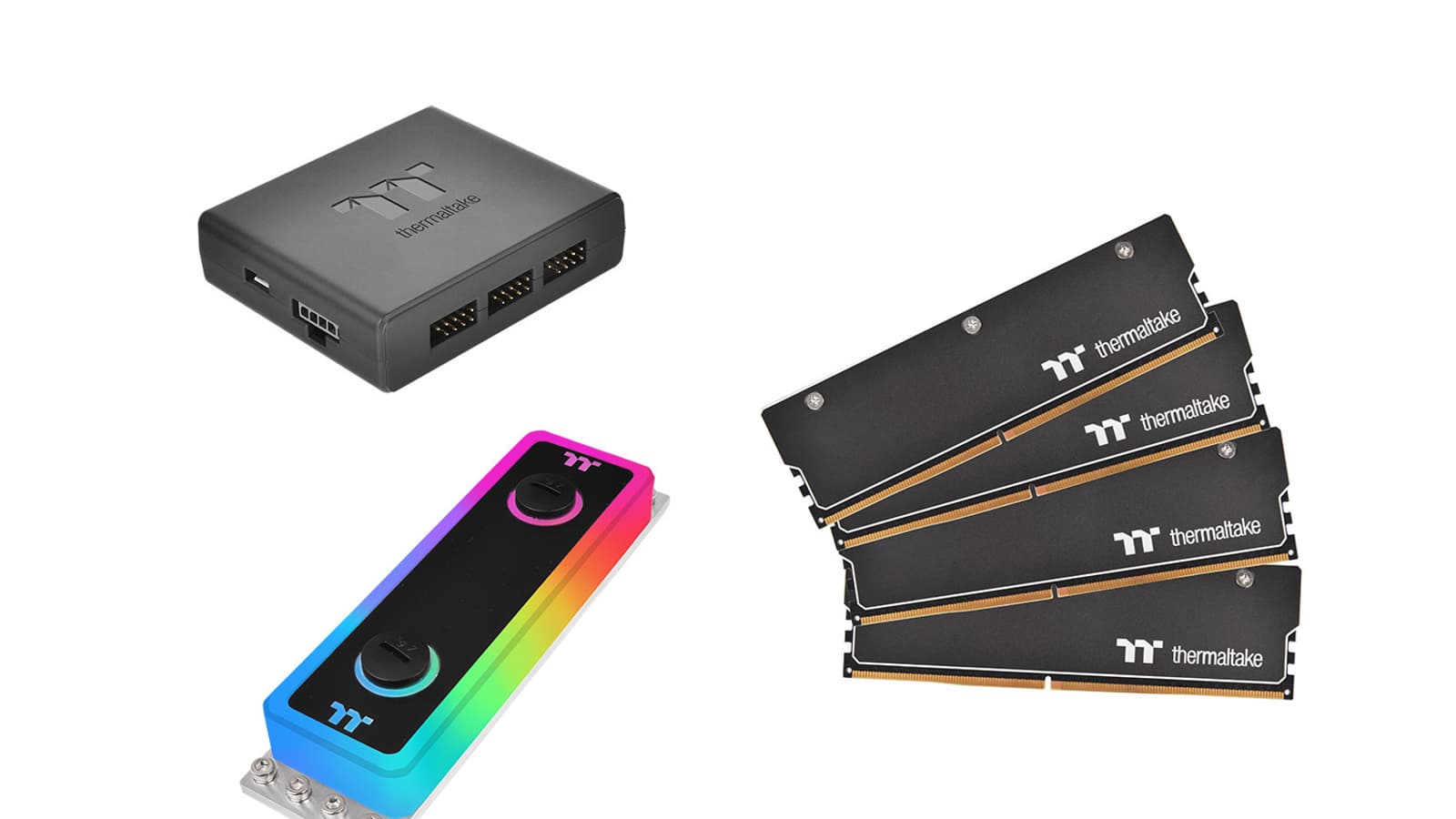 Thermaltake WaterRam RGB — наборы модулей памяти DRAM DDR4-3200 с водяным охлаждением