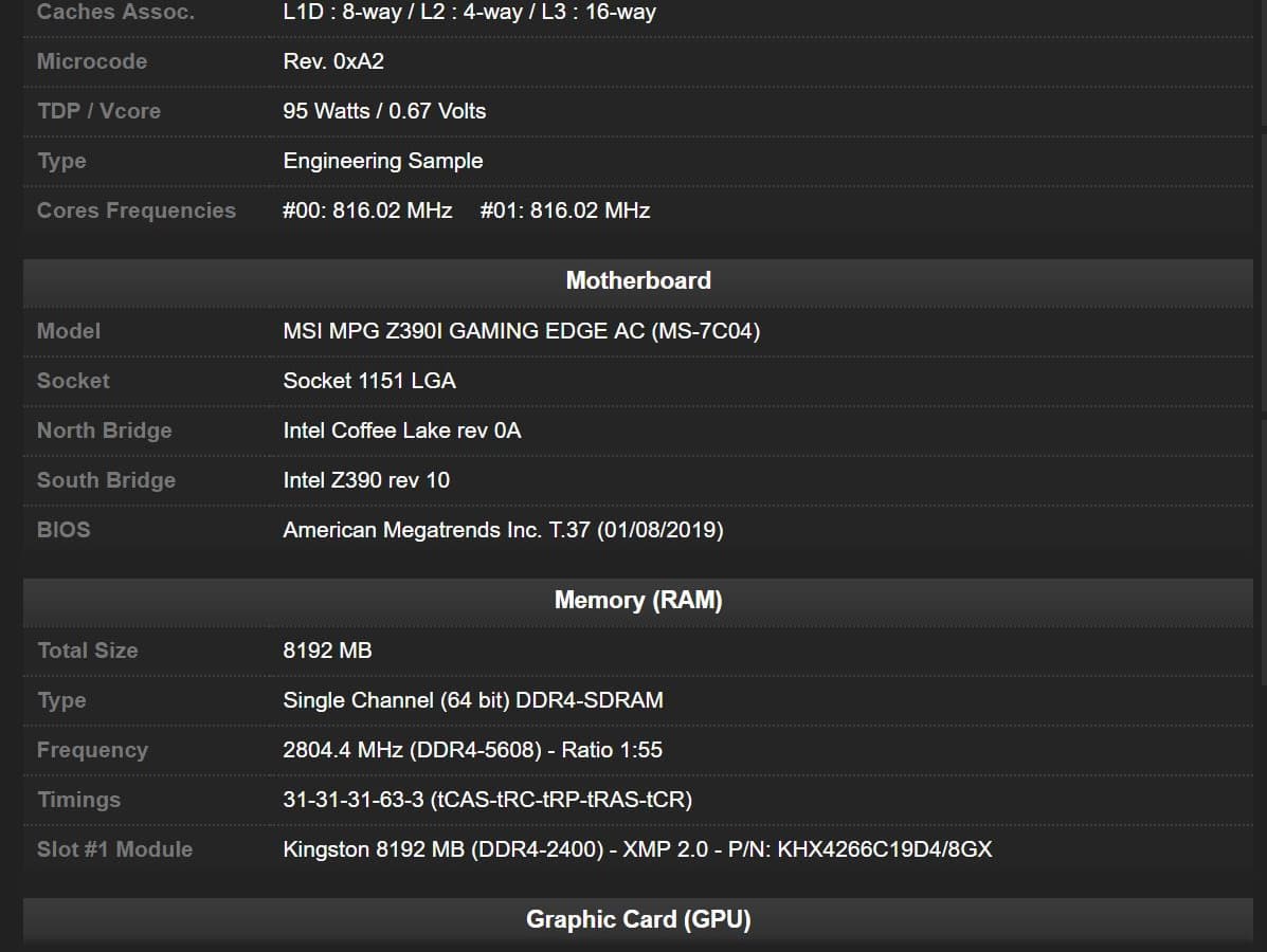 Память DDR4 удалось разогнать до 5608 МГц Память DDR4 удалось разогнать до 5608 МГц
