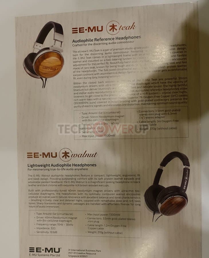 Creative E-MU Teak и E-MU Walnut — аудиофильские наушники со сменными деревянными корпусами