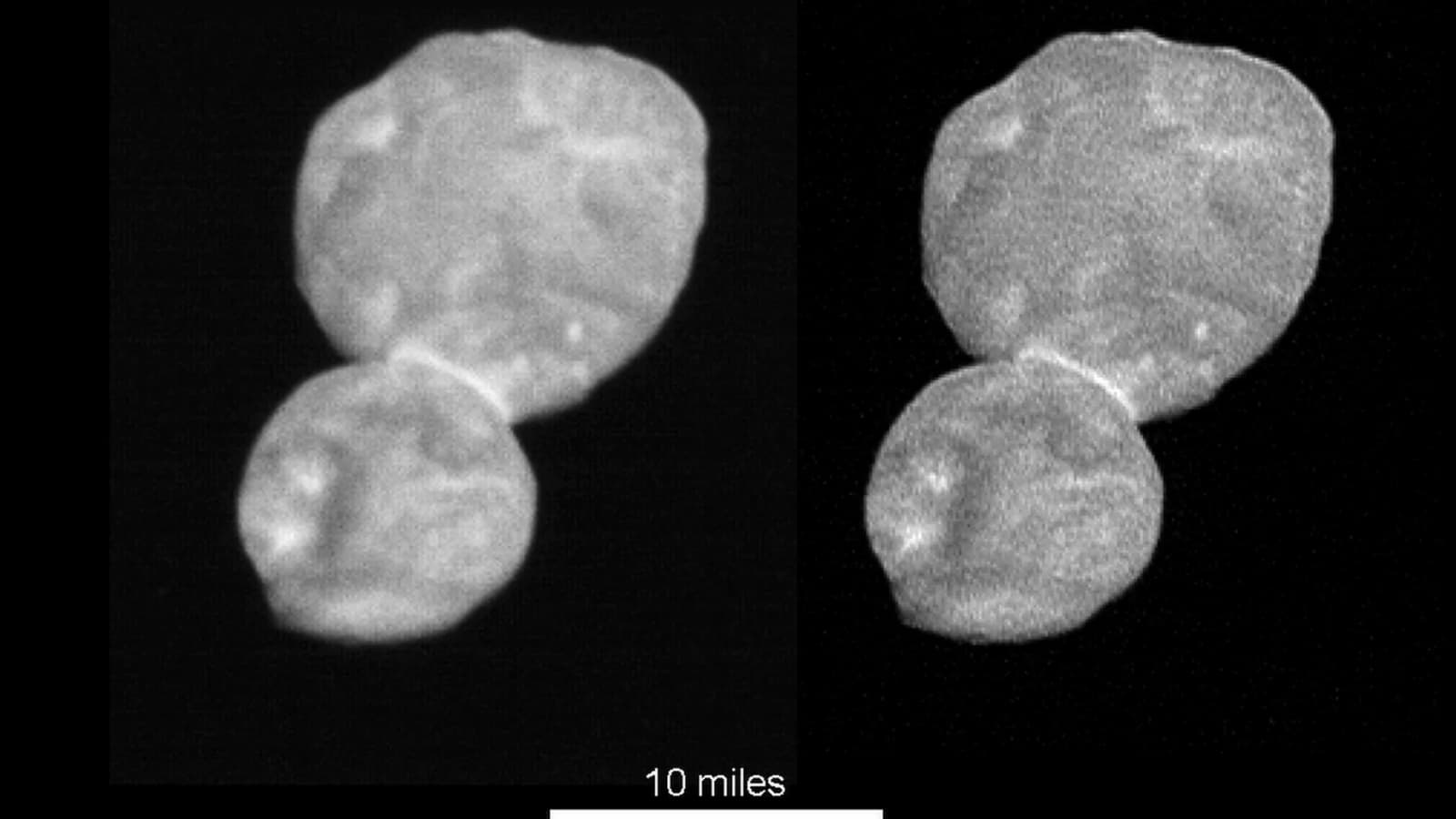Гигантский космический снеговик. NASA опубликовало достаточно качественные снимки двойного астероида Ultima Thule
