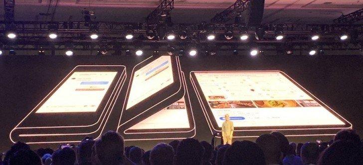 Складной смартфон Samsung будет оснащен строенной камерой Складной смартфон Samsung будет оснащен строенной камерой