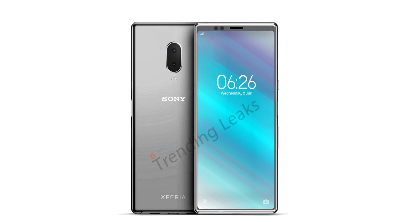 Флагманский смартфон Sony Xperia XZ4 Со своим сверхширокоформатным экраном позирует на новом рендере