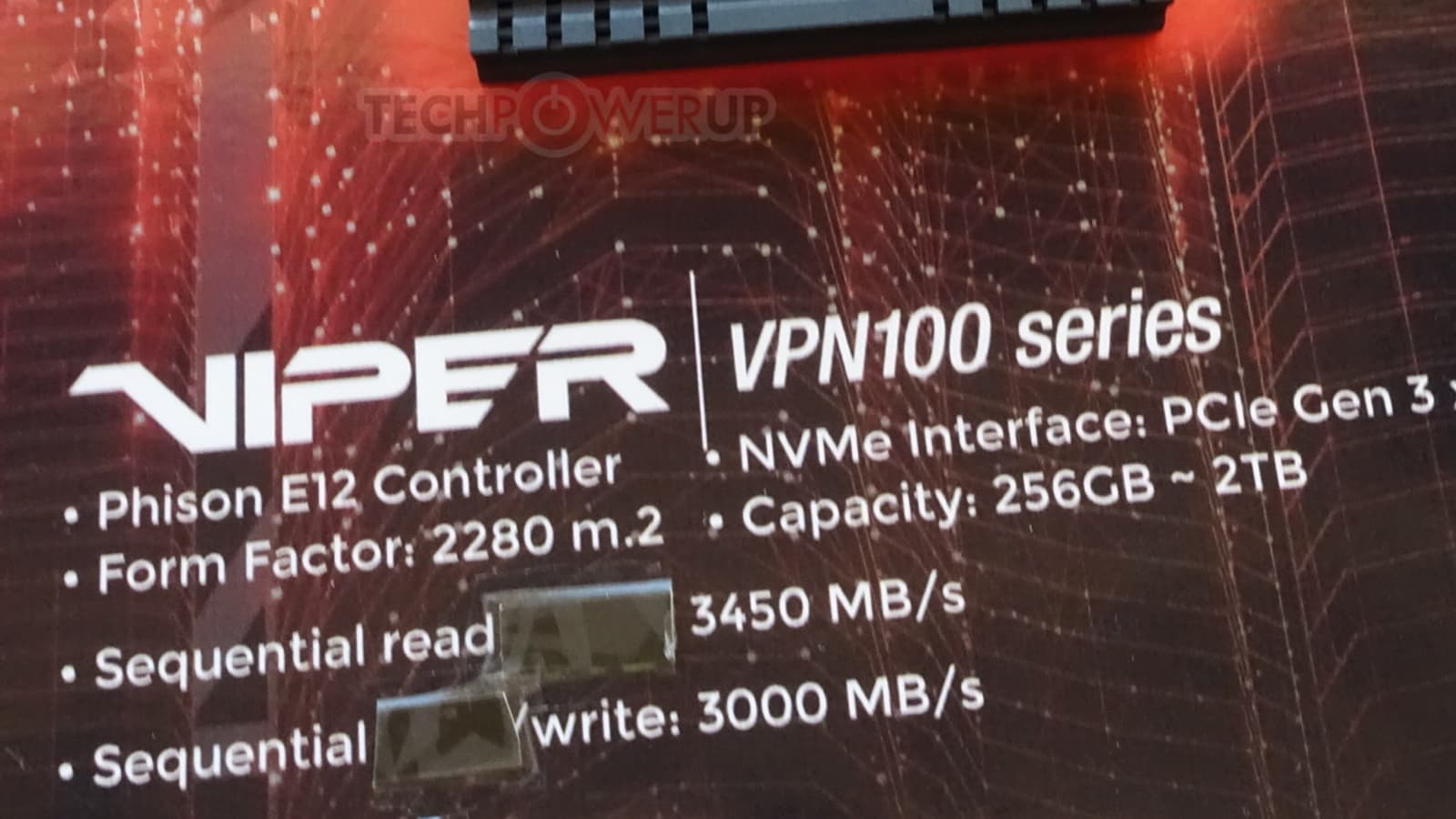 Patriot использует в накопителях Viper VPN100 контроллер Phison E12