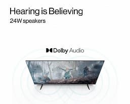 Экран 4К 43 дюйма, Android TV 11, стереодинамики мощностью 24 Вт. OnePlus показала свой новый недорогой телевизор