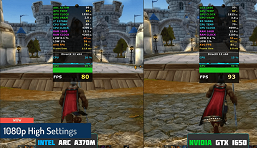 Трехлетняя 3D-карта GeForce GTX 1650 на 15-20% быстрее новейшей Intel Arc A370M в популярных играх