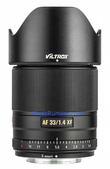 До конца месяца начнутся поставки объектива Viltrox AF 33mm f/1.4