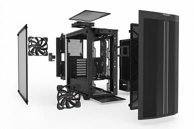 Компьютерный корпус Pure Base 500DX стал первым корпусом be quiet! с подсветкой ARGB