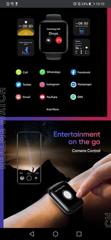 Дешевый клон Apple Watch рассекречен до анонса. Умные часы Realme Watch в деталях