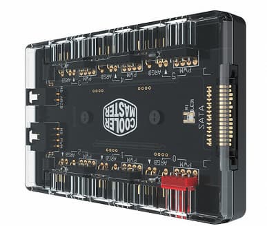 Концентратор Cooler Master MasterFan ARGB + PWM Hub превращает один разъем PWM и один ARGB в шесть разъемов каждого вида