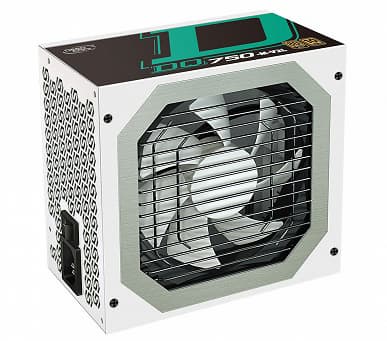 Блок питания DeepCool DQ-750M V2L WH окрашен в белый цвет