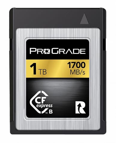Компания ProGrade Digital представила карты памяти CFexpress Type B, развивающие скорость передачи данных 1700 МБ/с