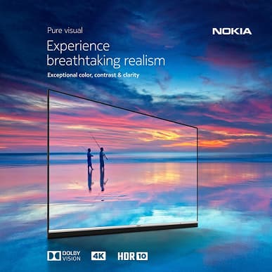 4K OLED, Android TV и мощные динамики JBL. Представлен новый умный телевизор Nokia с огромной скидкой
