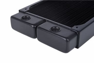 На радиатор Alphacool NexXxoS ST30 Full Copper 560mm V.2 можно поставить восемь 140-миллиметровых вентиляторов