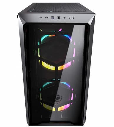 Передняя и боковая панели корпуса Cougar MG120-G RGB изготовлены из стекла