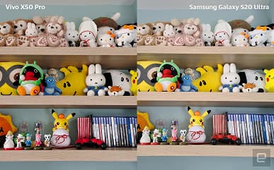 Vivo X50 Pro с суперстабилизацией ночью фотографирует лучше, чем Samsung Galaxy S20 Ultra