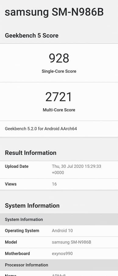 Samsung Galaxy Note20 разочаровал еще до анонса