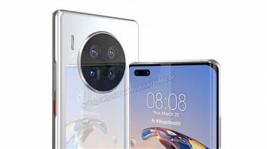 Экран-водопад, топовая квадрокамера Leica и Kirin 9000. Huawei Mate 40 Pro позирует на качественных рендерах