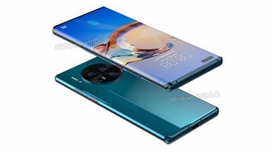 Экран-водопад, топовая квадрокамера Leica и Kirin 9000. Huawei Mate 40 Pro позирует на качественных рендерах