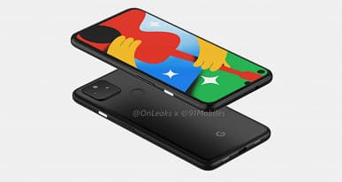 Потенциальный хит Google Pixel 4A 5G на больших рендерах и на живом фото рядом с Pixel 5