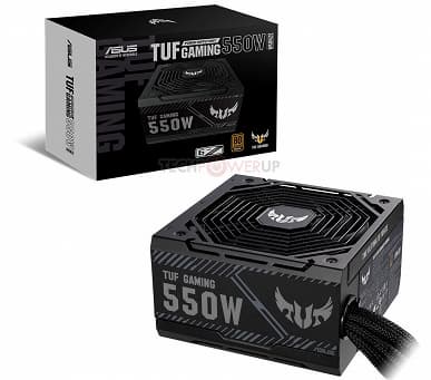 Серию блоков питания Asus TUF Gaming Bronze открыли модели мощностью 550 и 650 Вт