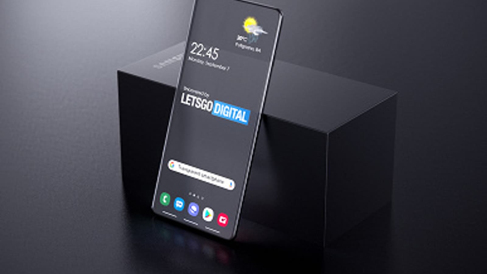 Невероятный полностью прозрачный смартфон Samsung. Это рендер, основанный на свежем патенте компании