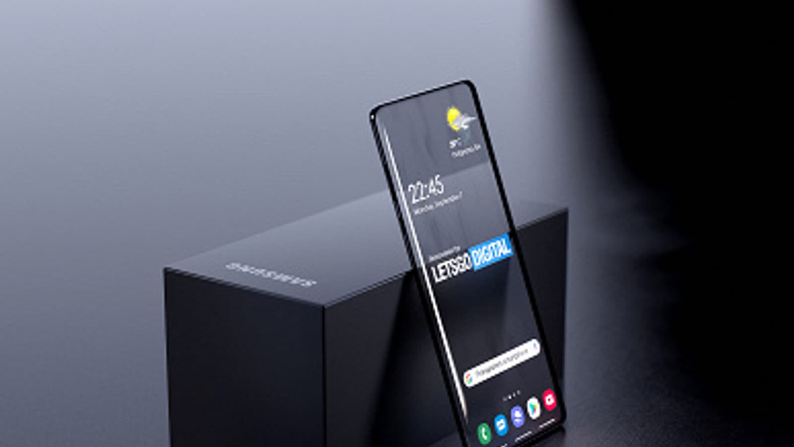 Невероятный полностью прозрачный смартфон Samsung. Это рендер, основанный на свежем патенте компании