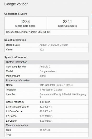 Intel хорошо поработала над частотами Tiger Lake: 4,1 ГГц у Core i3-1115G4 и 2,1 ГГц у 9-ваттного Core i7-1160G7