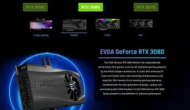 Новейшие видеокарты GeForce RTX 3000 с охлаждением на любой вкус. EVGA представила более десяти моделей