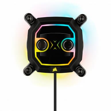 Процессорный водоблок Corsair Hydro XC5 RGB получен путем упрощения и удешевления модели Hydro XC7 RGB