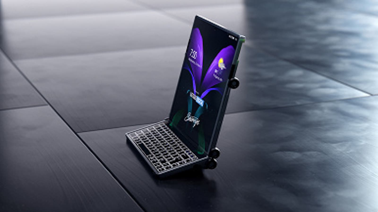 Сгибающийся в двух местах смартфон Samsung на качественный неофициальных изображениях