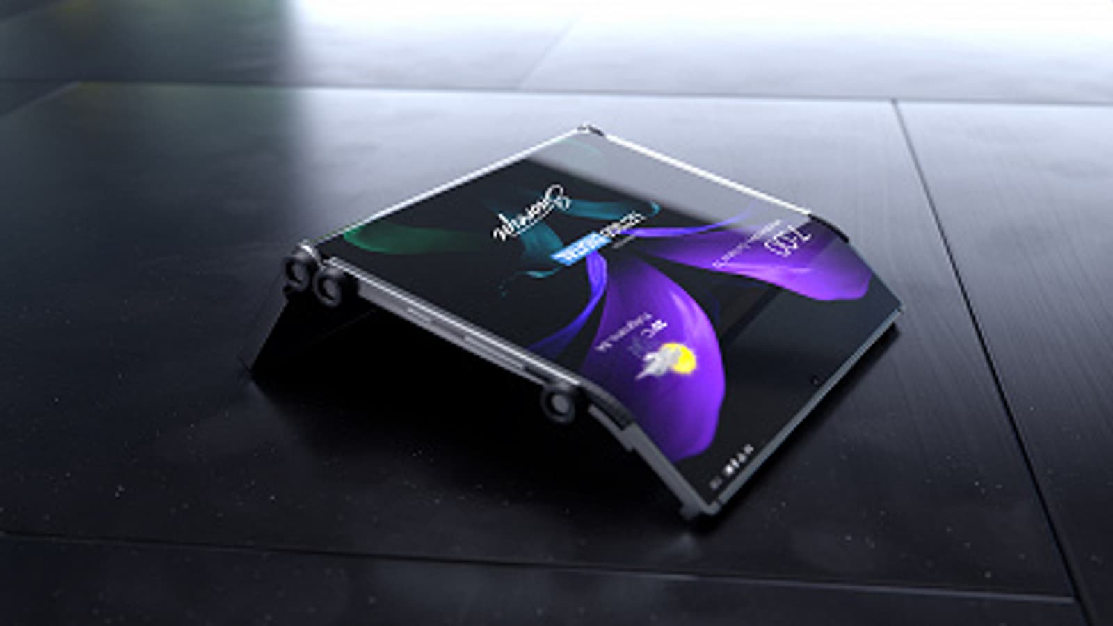 Сгибающийся в двух местах смартфон Samsung на качественный неофициальных изображениях